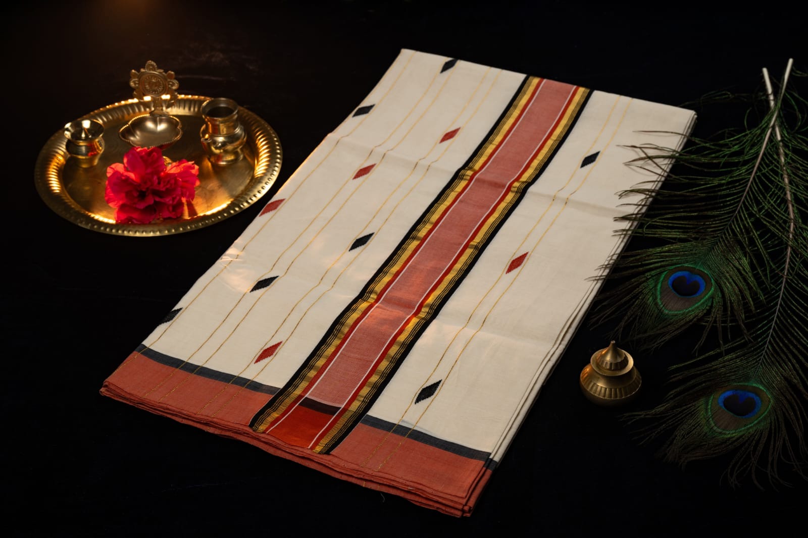 Unakkapavu Handloom Sari [Balaramapuram Handloom]