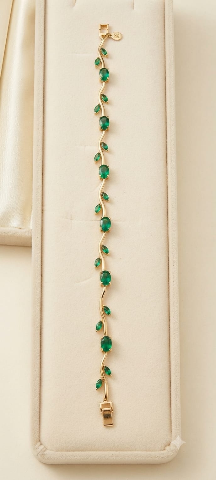 White Daisy Flower Hand Chain Bracelet - product shot