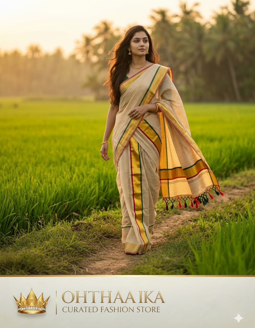 Set Mundu - Balaramapuram Handloom