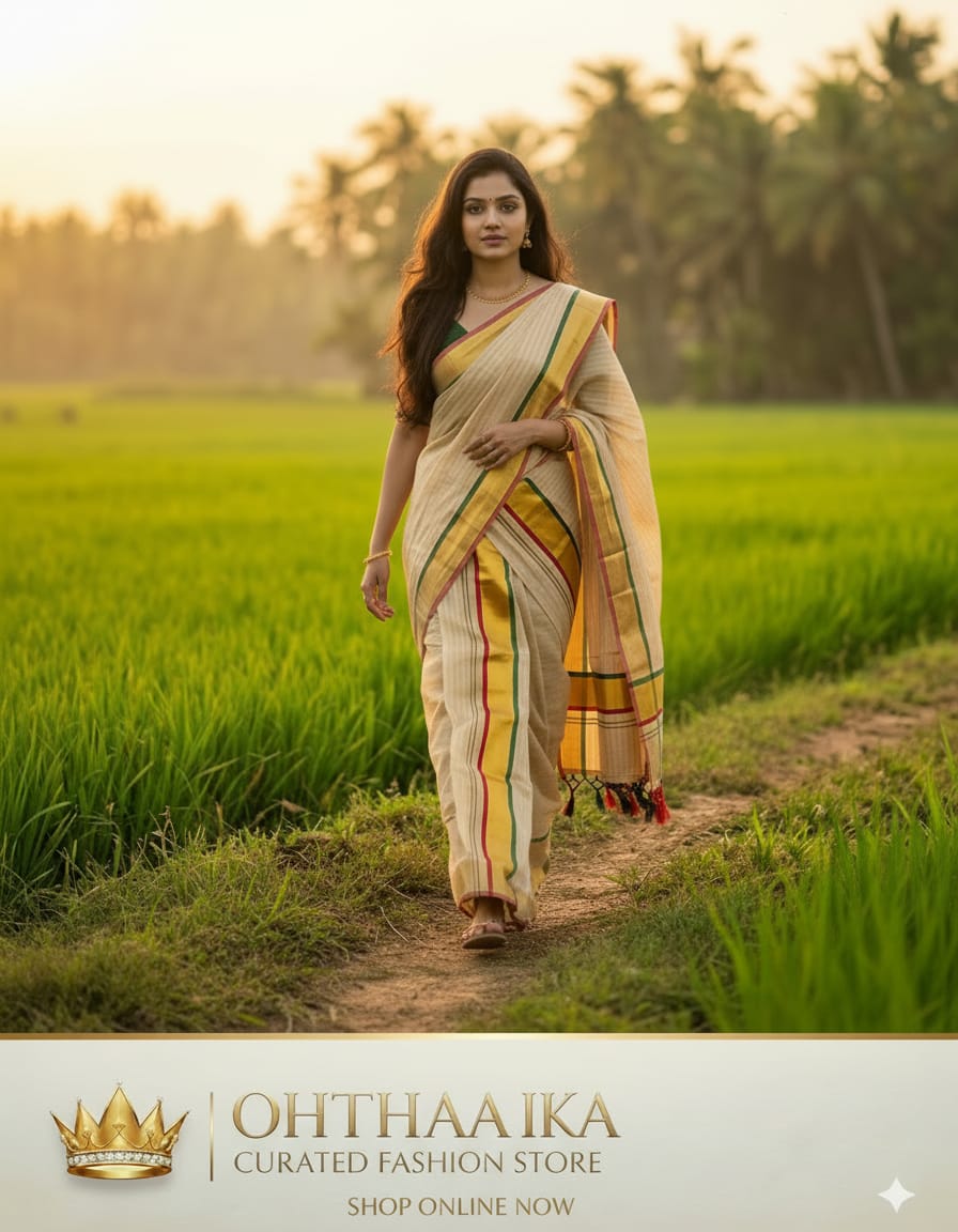 Set Mundu - Balaramapuram Handloom