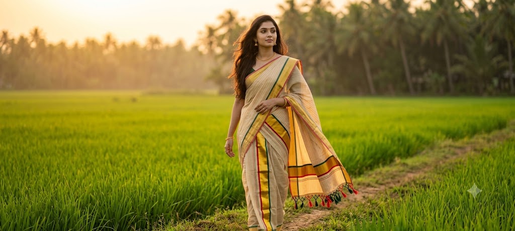 Set Mundu - Balaramapuram Handloom