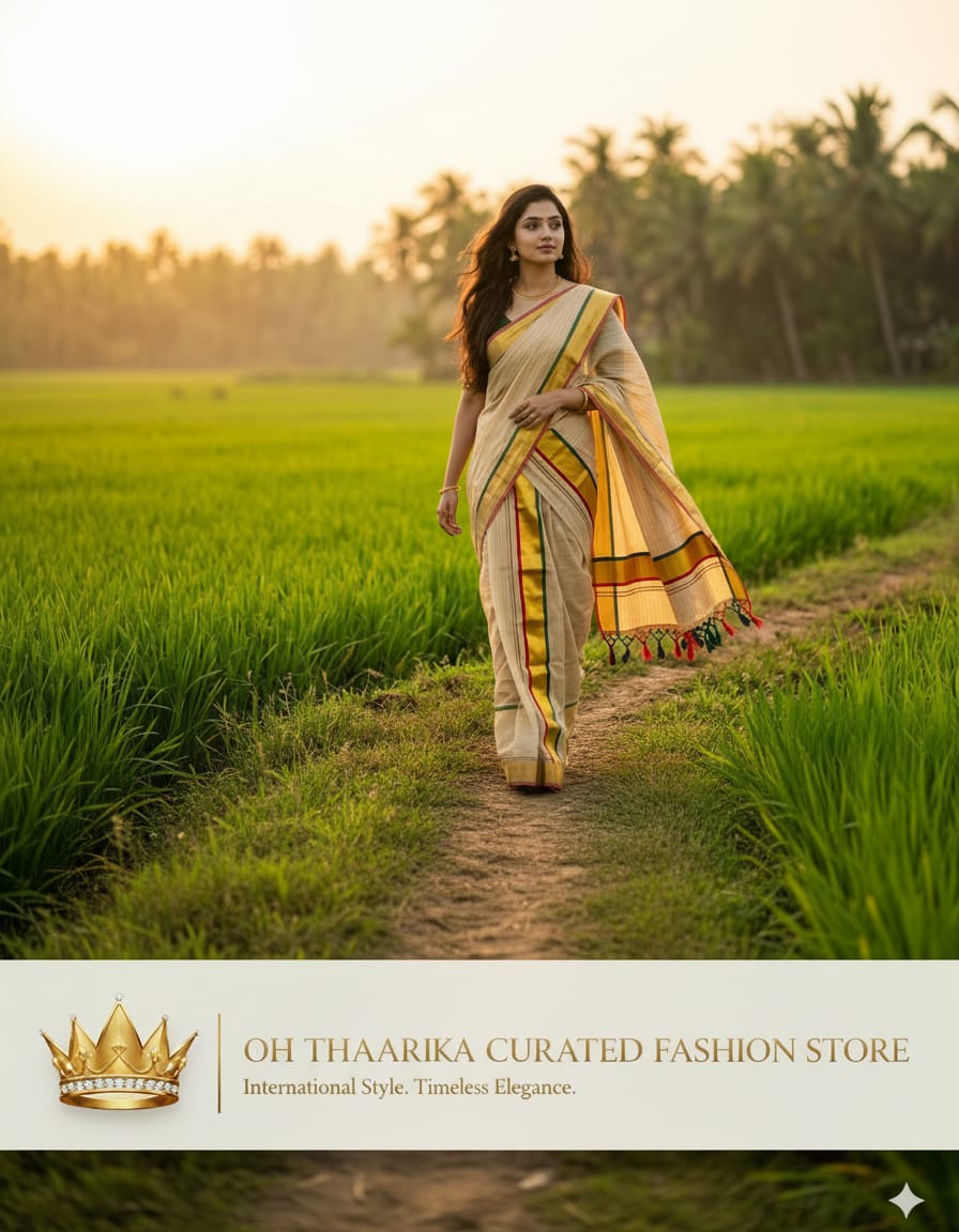 Set Mundu - Balaramapuram Handloom