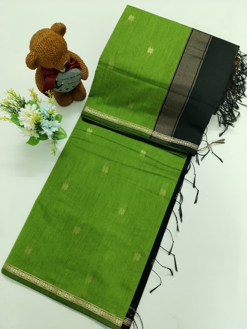 Maheswari Silk Cotton Saree - Premium Handwoven