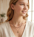 Stainless Steel Layered Gold Chain Necklace - model 1
