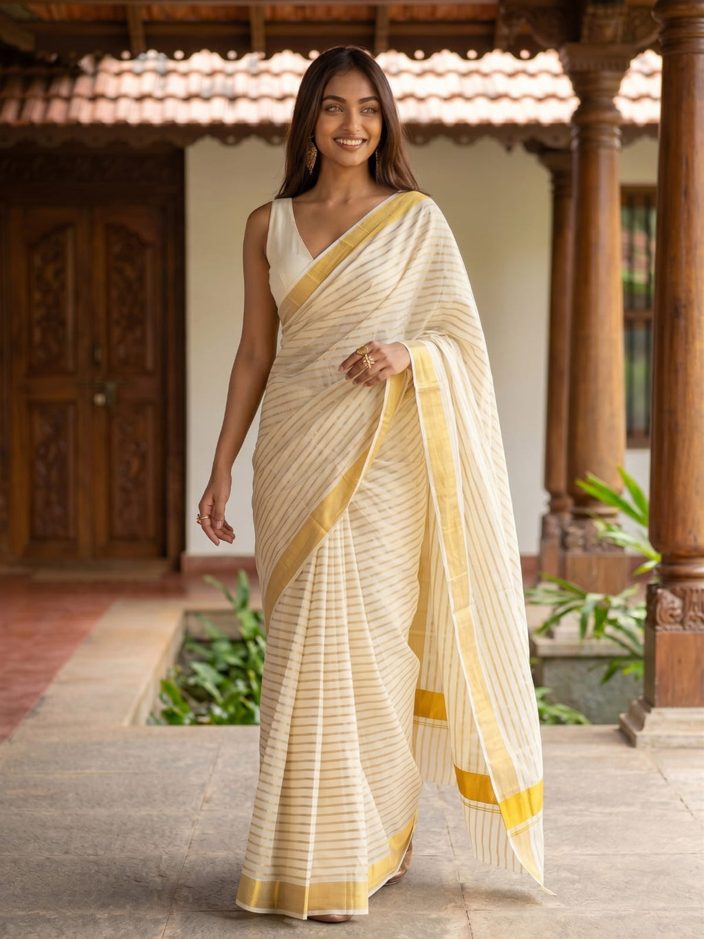 Tissue Fill Line Bonda 6.25 Mtr Saree