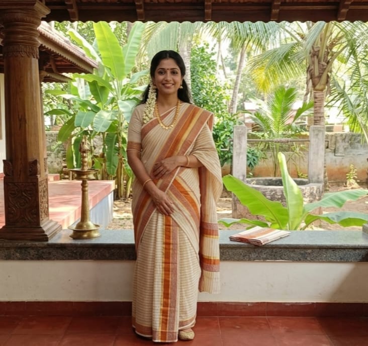 Single Set Mundu - Kerala Style