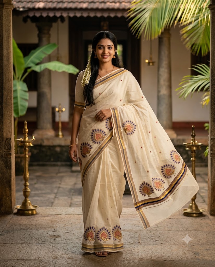 Embroidery 3x3 Mix Fancy Weave 6.25 Mtr Special Saree