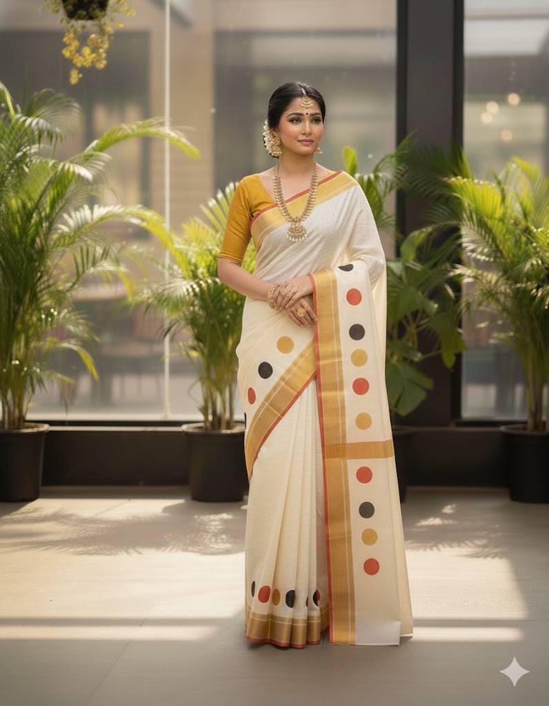 Unakkapavu Handloom Sari [Balaramapuram Handloom]